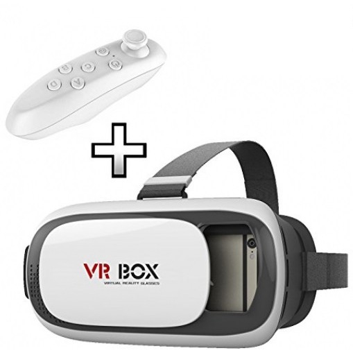 VR BOX Virtual Reality Movies Games 3D with Controller for Smart Phone ...