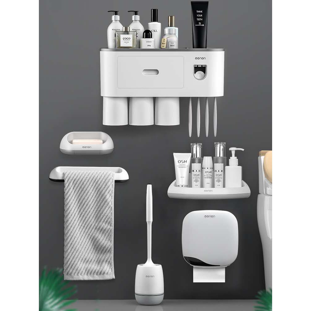 Toothbrush Holder & Organizer Bathroom Storage Rack Shelf Papan Bekas 