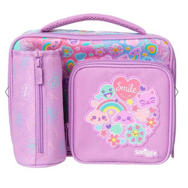 Smiggle Stylin Compartment Lunchbox - Lilac | Shopee Malaysia