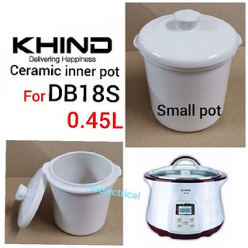 Double Boiler ceramic pot KHIND DB18S (0.45L) Shopee Malaysia