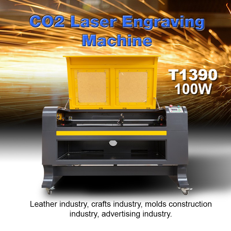 Malaysia Stock Newest Co2 1390 130W laser engraving machine cutter
