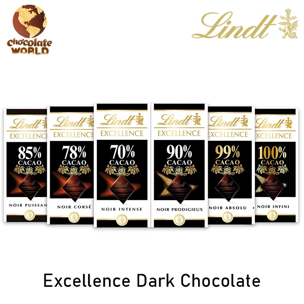 Lindt Excellence Dark 85% Cocoa Chocolate Bar 100g