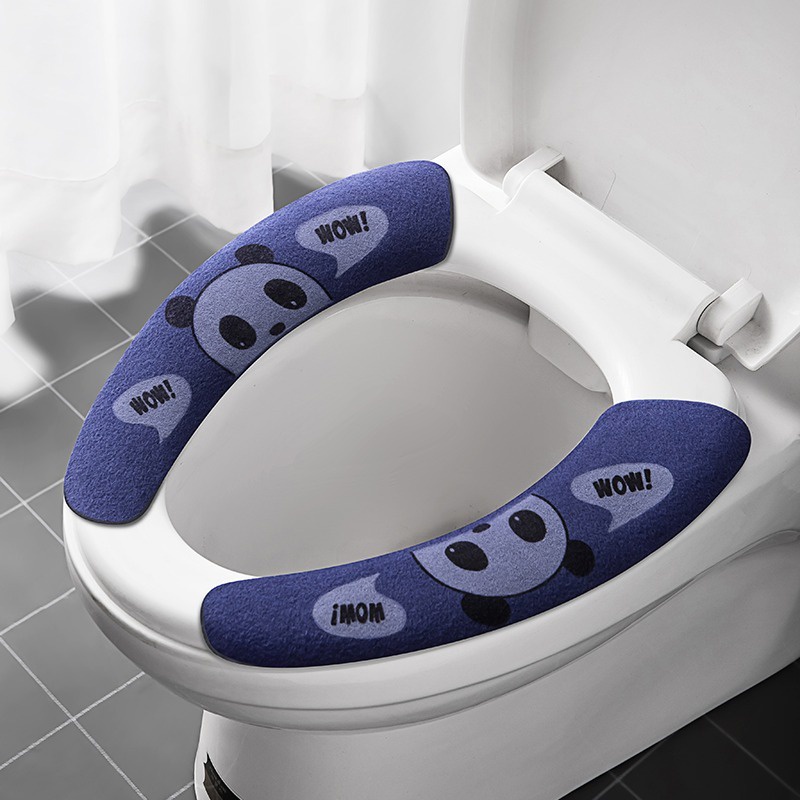 Portable Soft Stretchable Washable Toilet Seat Cover / Universal