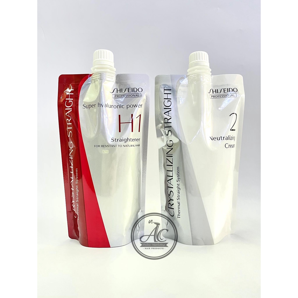 ORIGINAL Shiseido Rebonding Cream Set (Straightener H1/EX1/N1 - 400g ...