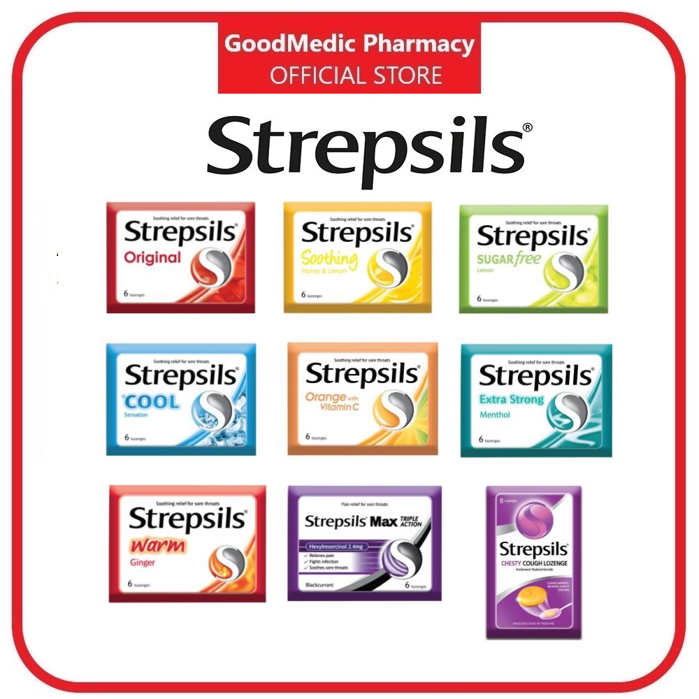 Strepsils Sore Throat Lozenges (6 Lozenges) | Shopee Malaysia