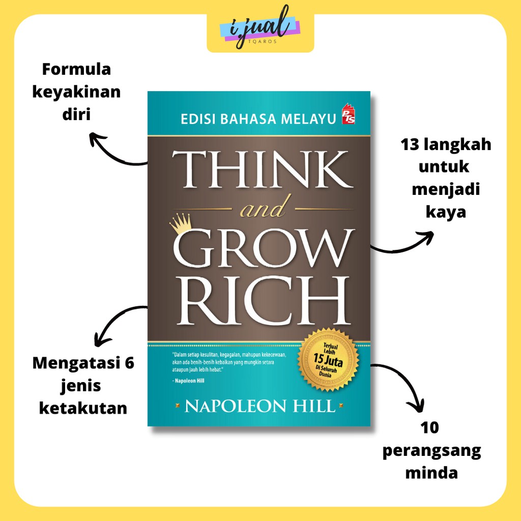 Think And Grow Rich Napoleon Hill Edisi Bahasa Melayu Shopee Malaysia