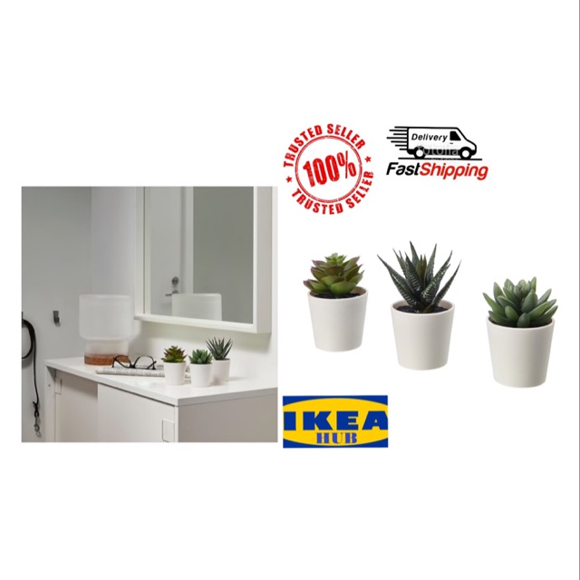 IKEA FEJKA 3 in 1 Small Cactus Artificial Plant Tumbuhan Palsu Pokok