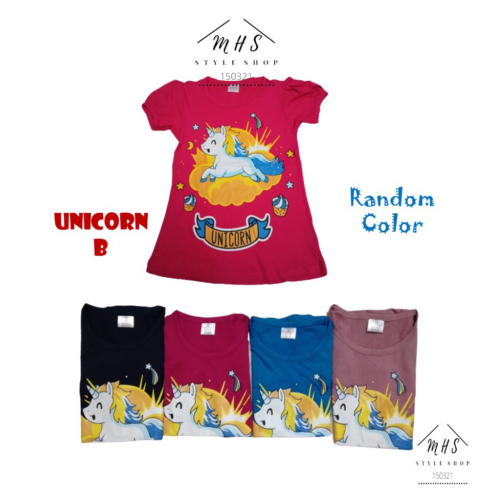 7-12Y Baju Budak Perempuan Tshirt Girl Lengan Pendek (Colar Bulat/Round ...