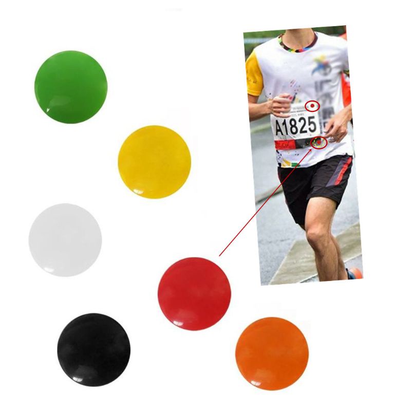 mm 4Pcs Running Bib Clips Fixing System Race Number Buckle Marathon