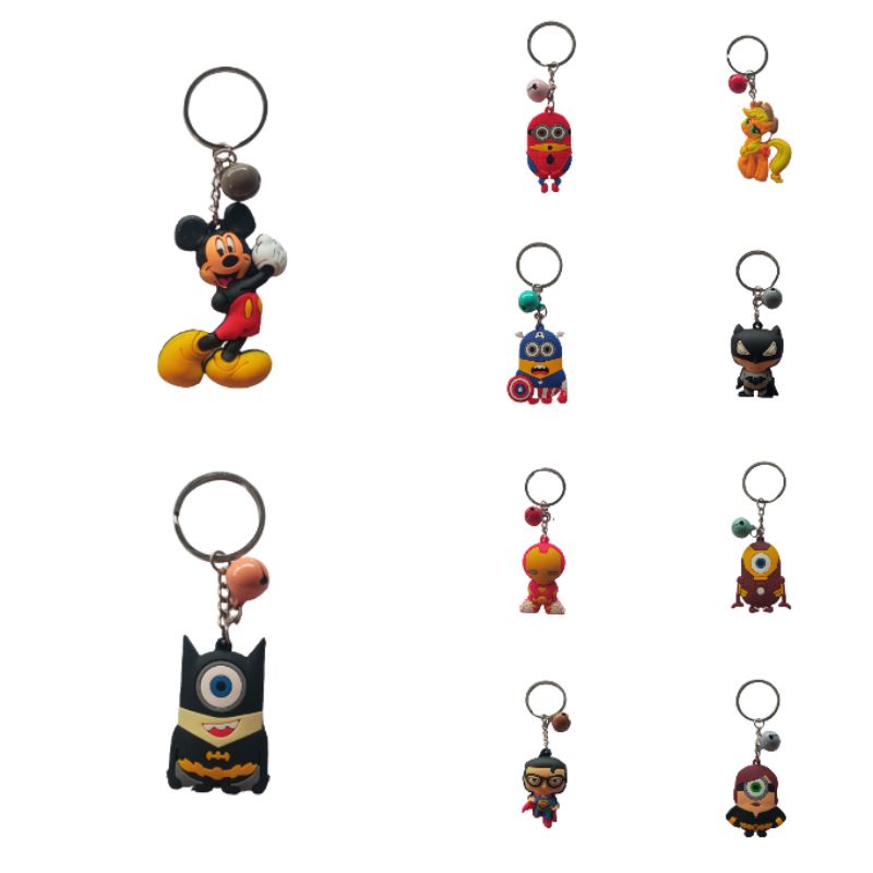 CENDANA Cartoon Keychain Minion Batman Captain America Superman