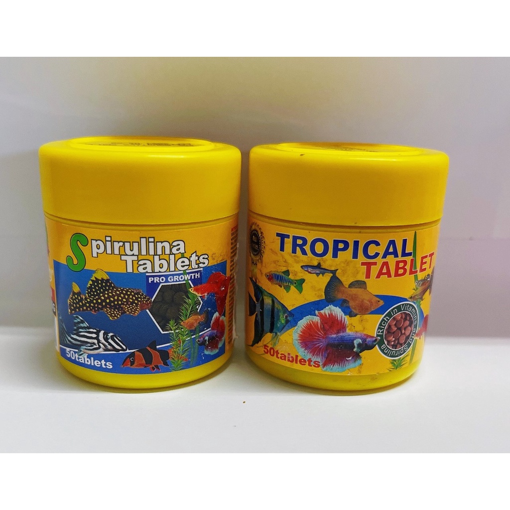 SISO Tropical/Spirulina Tablets Fish Food (50 tablets) Shopee Malaysia