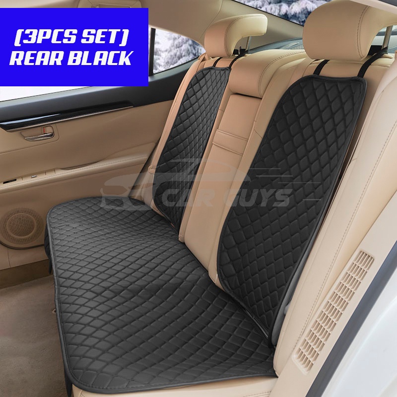 CarGuys Universal Leather Car Seat Covers Front Back Seat Cushion ...