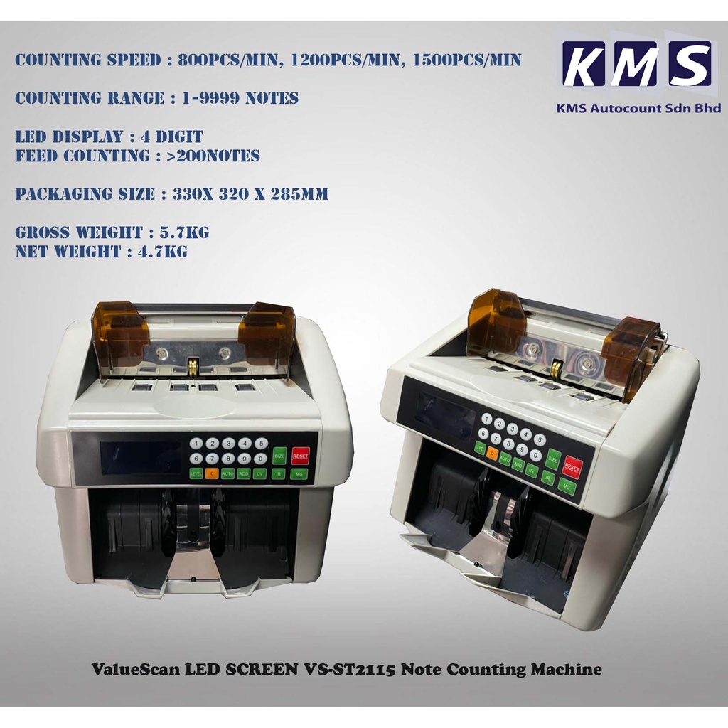 ValueScan LED screen VS-ST2115 Note Counting Machine | Shopee Malaysia