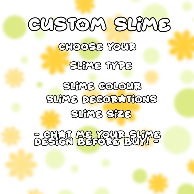 custom slime | custom your own slime | CHAT BEFORE BUY | Shopee Malaysia