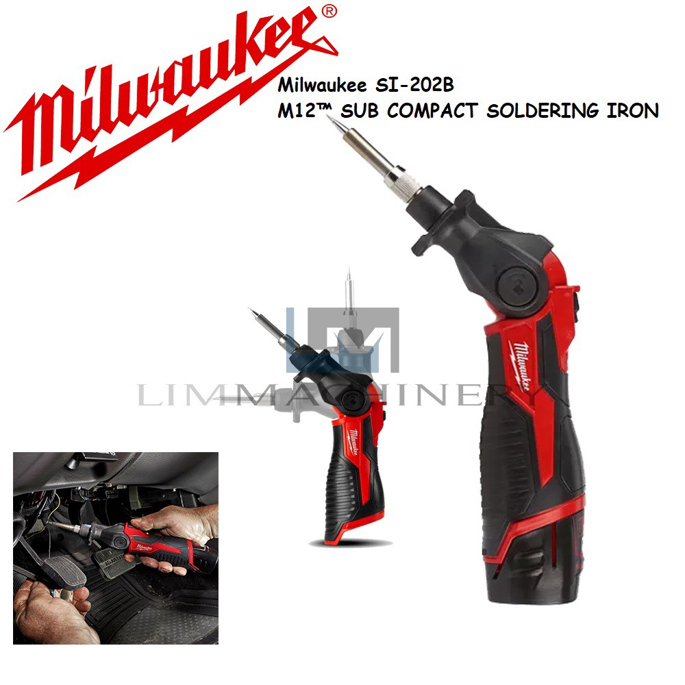 Milwaukee M12si 0 12v Li Ion Cordless Soldering Iron With M12 20