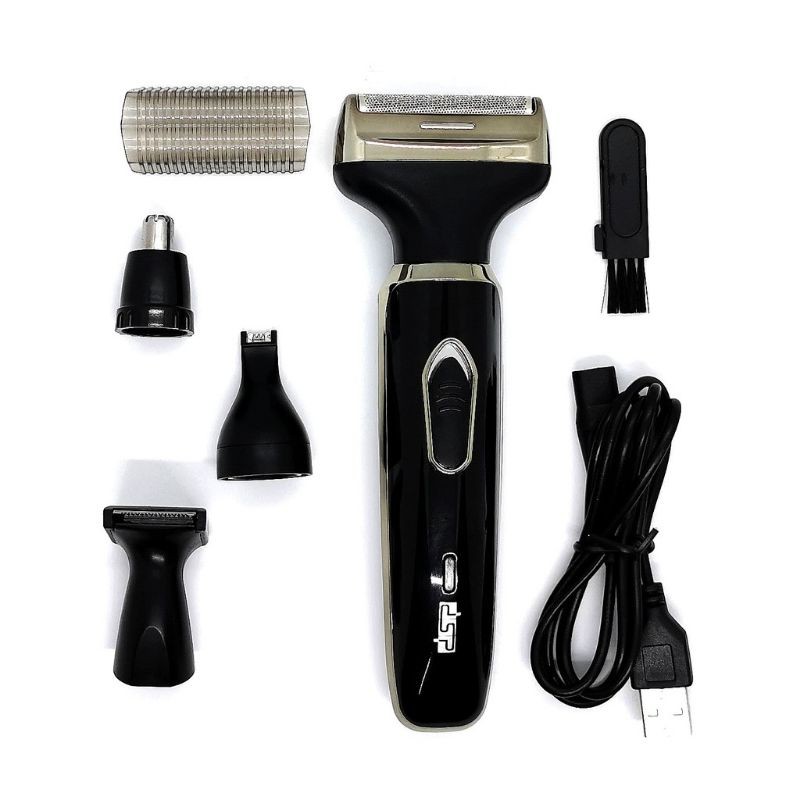 Dsp 60074 Rechargeable Grooming Kit 4in1 Hair Clipper Nose Trimmer 