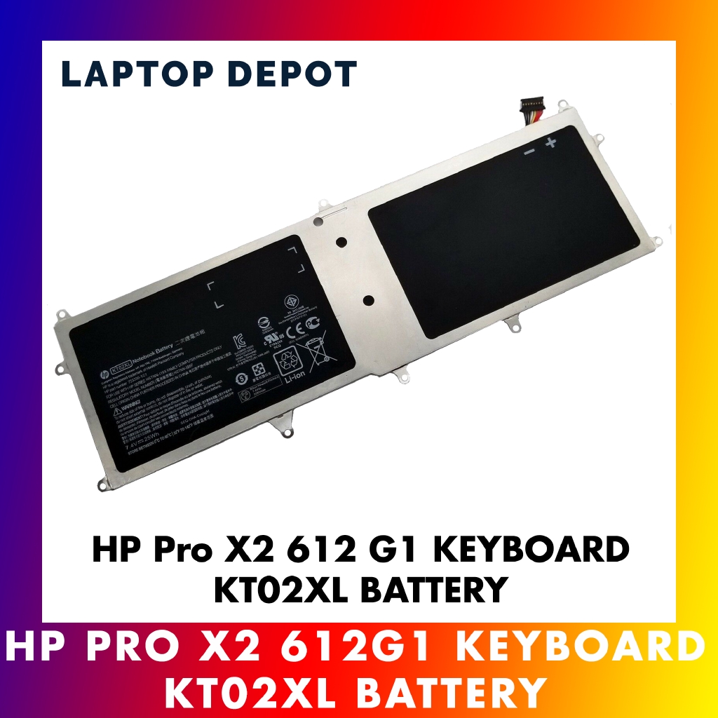 HP Pro X2 612 G1 Tablet Keyboard Base 753704005 HSTNNIB6F KT02XL 7.4V