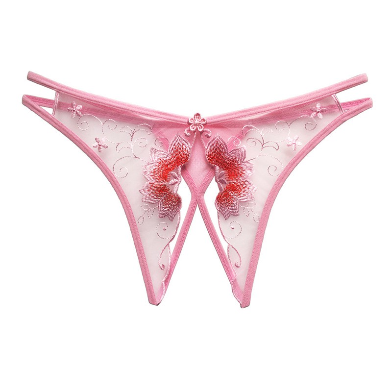 Women Low Waist Lace Transparent Panties with 6 Colours Optional Seksi  Seluar Dalam Wanita