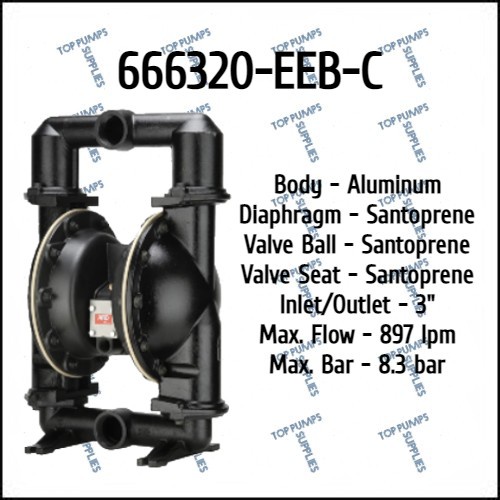 ARO Pro Series Air Operated Double Diaphragm Pump (AODD Pump) 666320 ...