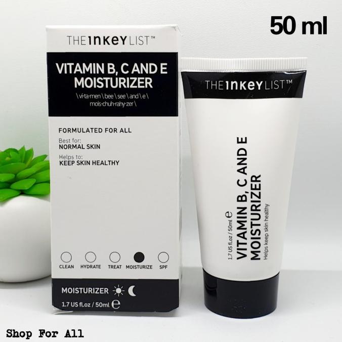 The INKEY LIST Vitamin B, C and E Moisturizer 50ml / 50ml (Full Size