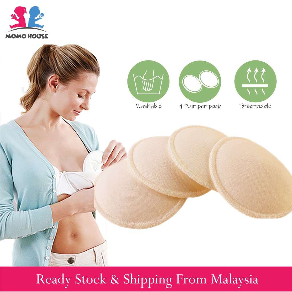 4 Pcs Anti-overflow Nursing Bra Pad Anti Overflow Breast Pads Maternity  Women Nursing Bra Washable Breast Pad