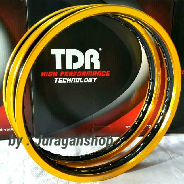 Rims TDR 2 Tone WR set 140 & 160 Ring 17 GOLD/BLACK Rim RacingTDR ...