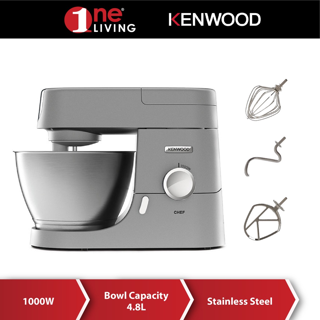 Kenwood Chef Kitchen Machine Stand Mixer KVC3100S Silver Shopee Malaysia