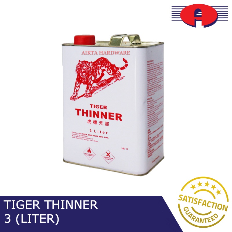 TIGER THINNER 3L HIGHEST QUALITY THINNER FOR PAINT SPRAY PAINT PALING