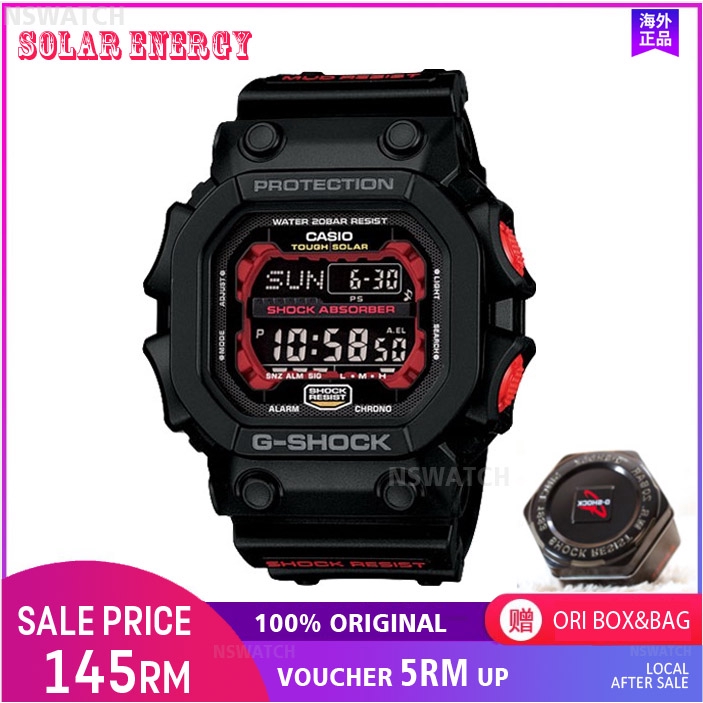 G shock King GX56 1A Black Red Original Solar power man watch