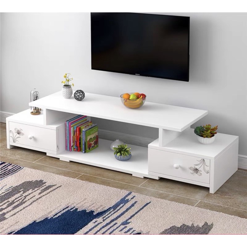 Nordic Style TV Cabinet Multi-functional TV Rack TV Console Solid Wood ...
