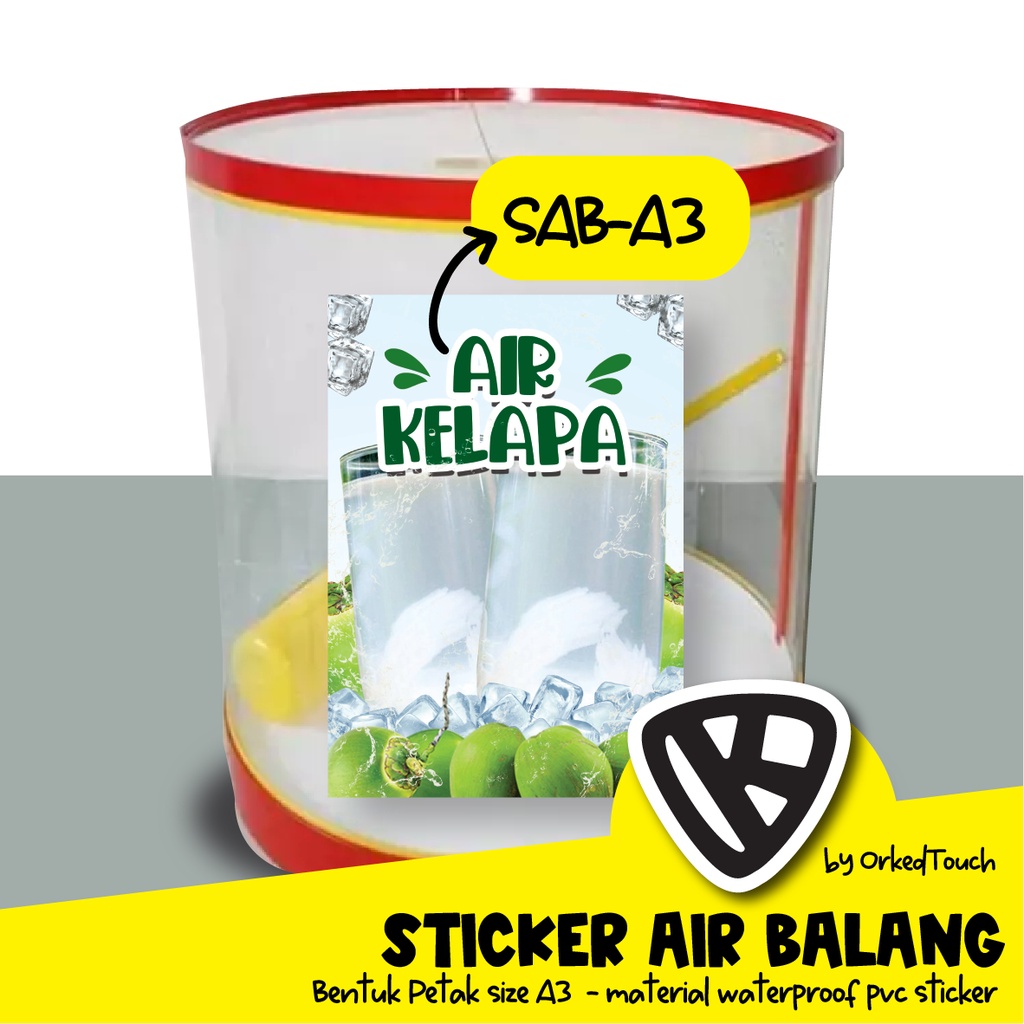 Sticker Balang Air Size A3a4 Waterproof Shopee Malaysia 7244