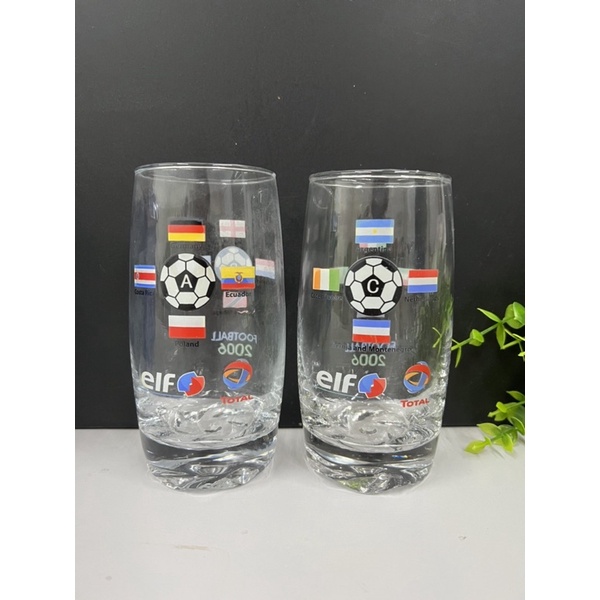 Limited Edition Drinking Glasses Football 2006 Collection Set (2 pieces ...