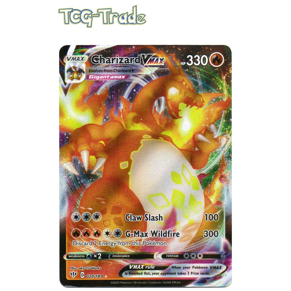 Pokemon TCG Singles] SS3 Darkness Ablaze - 020/189 Charizard VMAX - Holo  Rare VMAX Pokemon Card | Shopee Malaysia