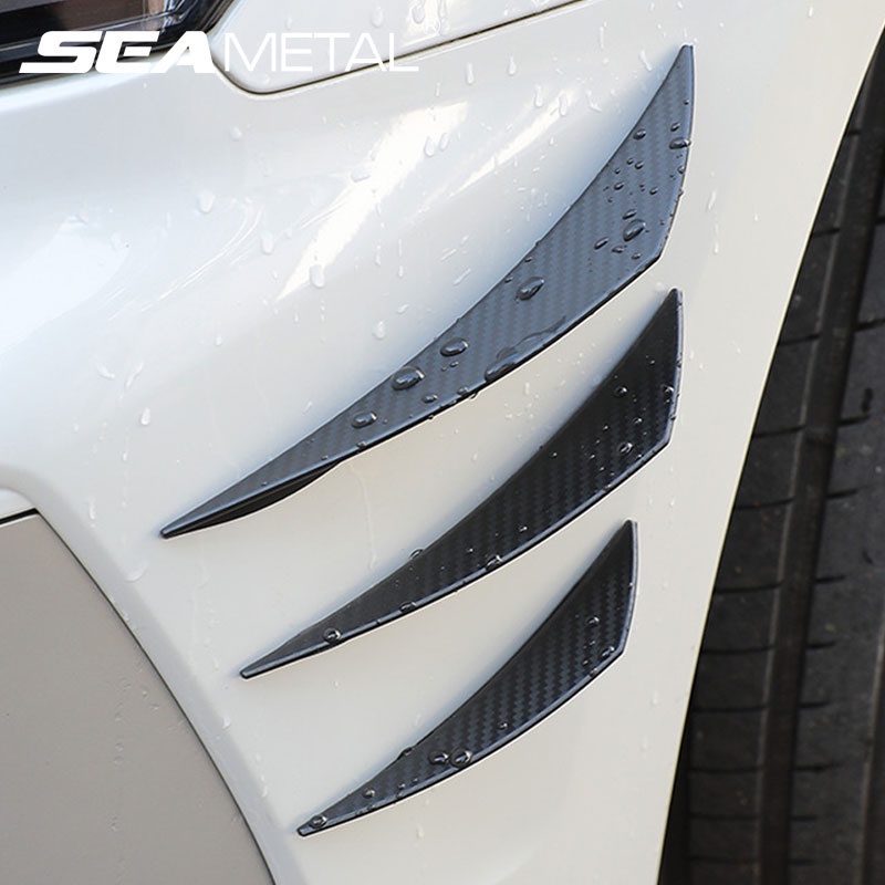 Universal Car Bumper Strip Carbon Fiber Auto Shark Fin Side Decorative ...