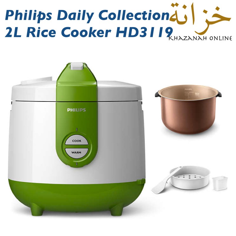 Philips Daily Collection 2L Jar Rice Cooker HD3119 (HD3118, HD3017