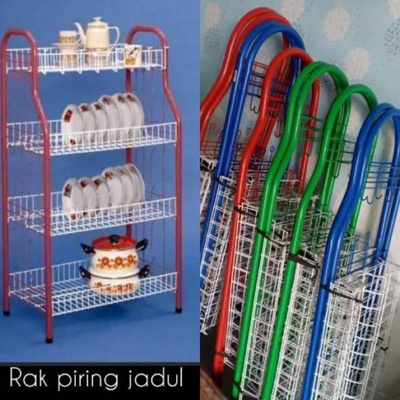 4 LAYER PLATE RACK STRONG & STURDY SCHEDULE PLATE RACK | Shopee Malaysia