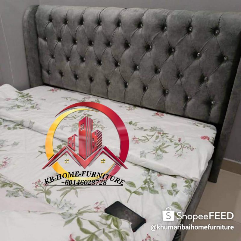 Katil Divan Queen Baldu Chesterfield Shopee Malaysia 