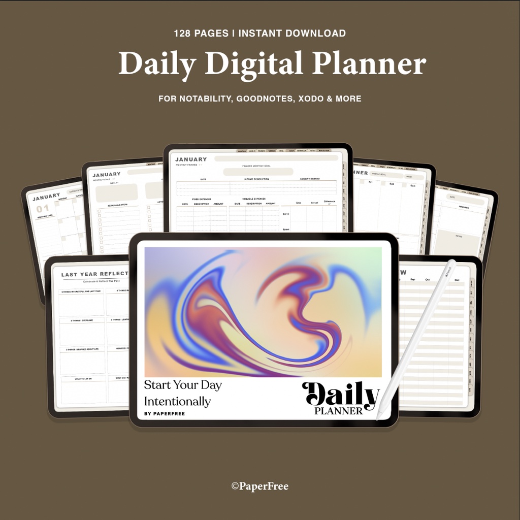 GoodNotes / Notability / Digital Daily Planner / PDF Digital Planner ...