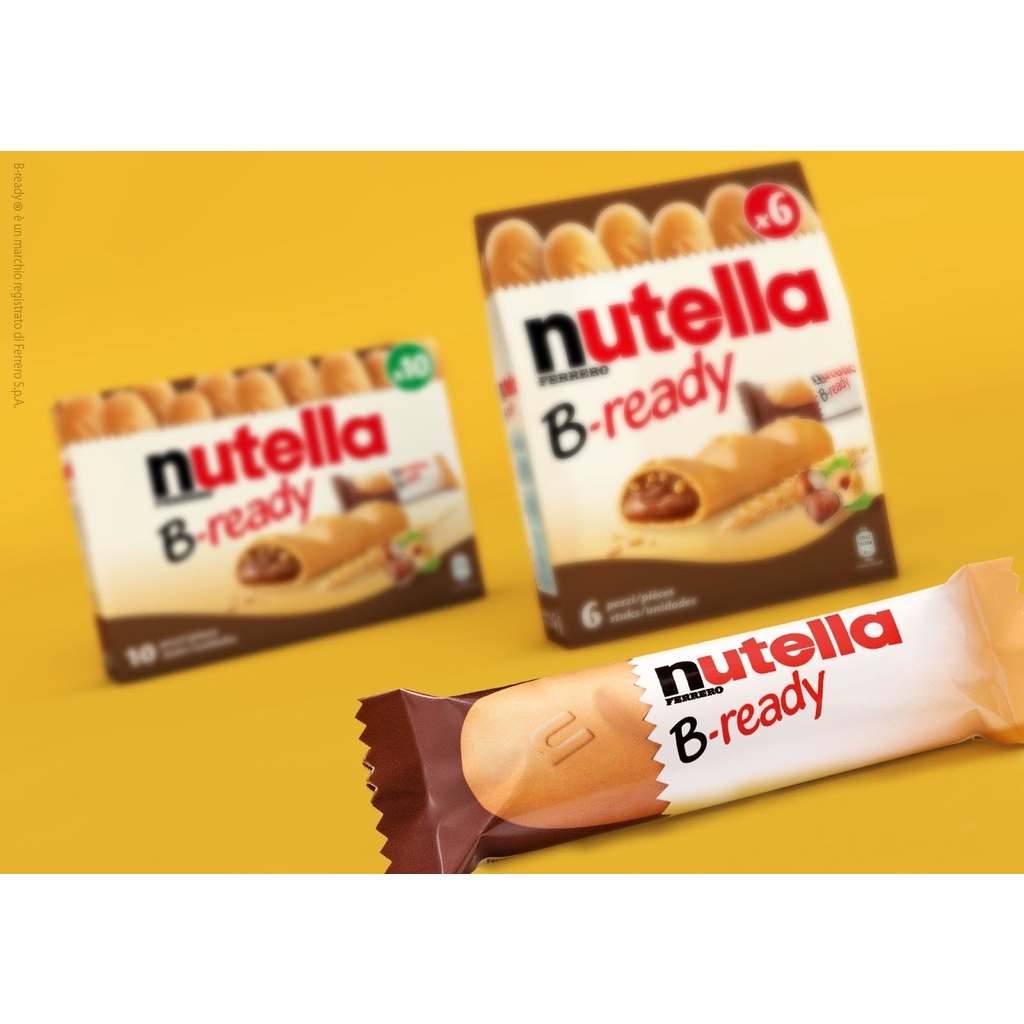 Nutella B-ready T6 T10 Crispy Baked Wafer With Nutella Chocolate ...