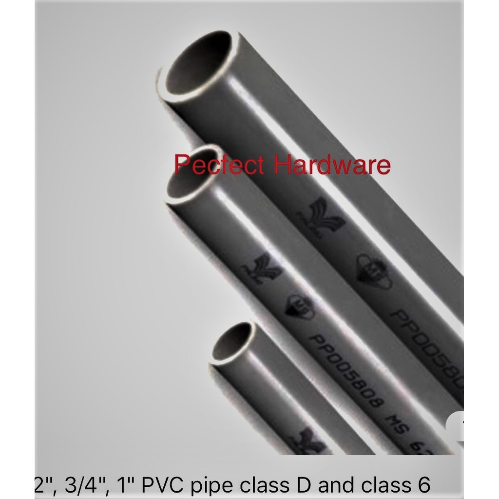 1/2'',3/4'',1''PVC PIPE CLASS D AND BBB,WWW X1 Meter | Shopee Malaysia