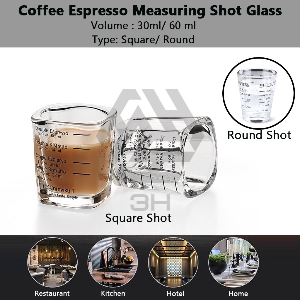3H 30ml (1 oz) 60ml (2 oz) Espresso Coffee Shot BlackShot Bar