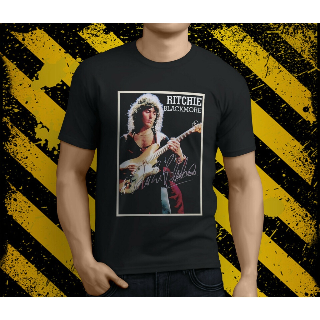 Popular Ritchie Blackmore Heavy Metal Rock Men's Black Tshirt 