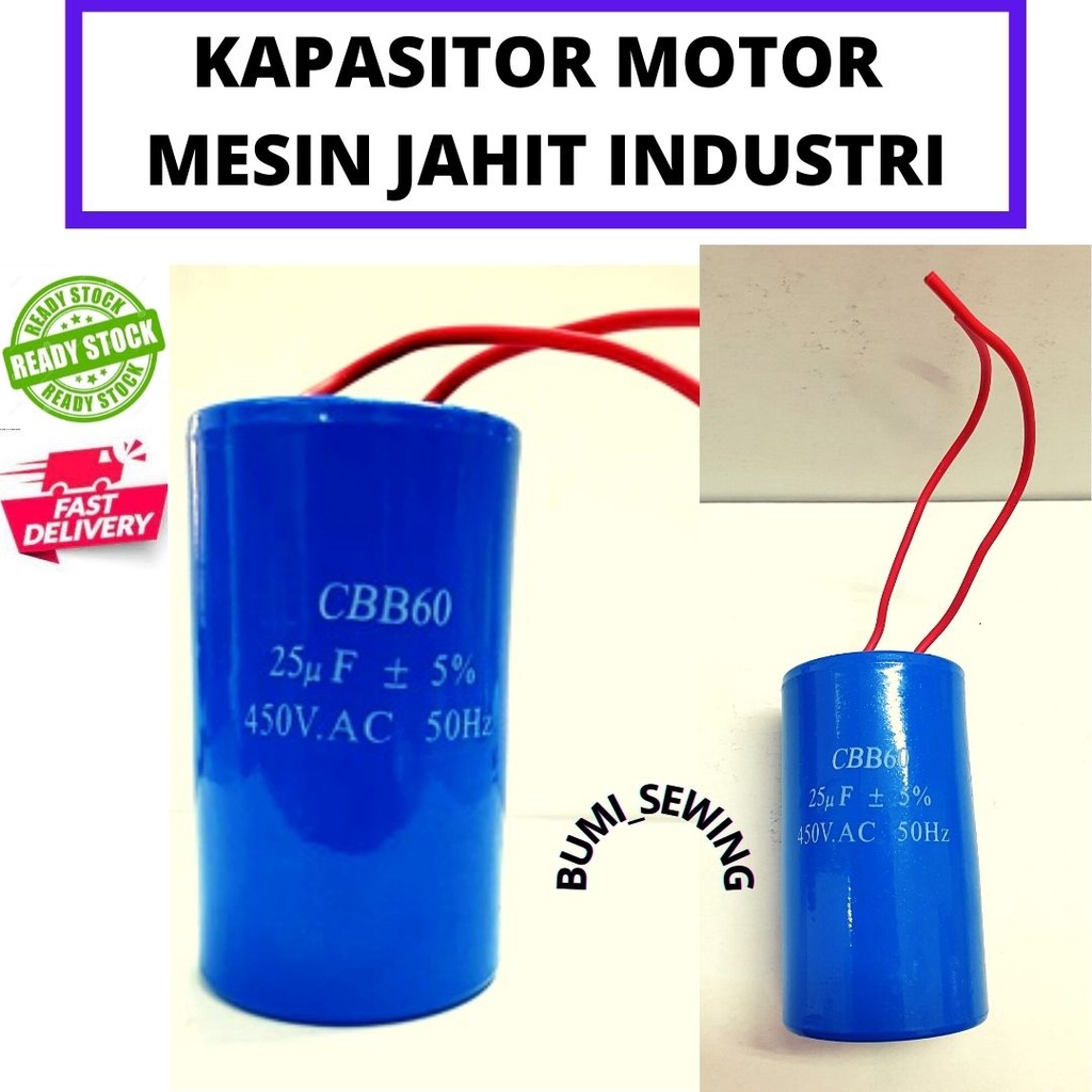 Kapasitor Motor Mesin Jahit Industri / CBB60 Motor Run Kapasitor With ...