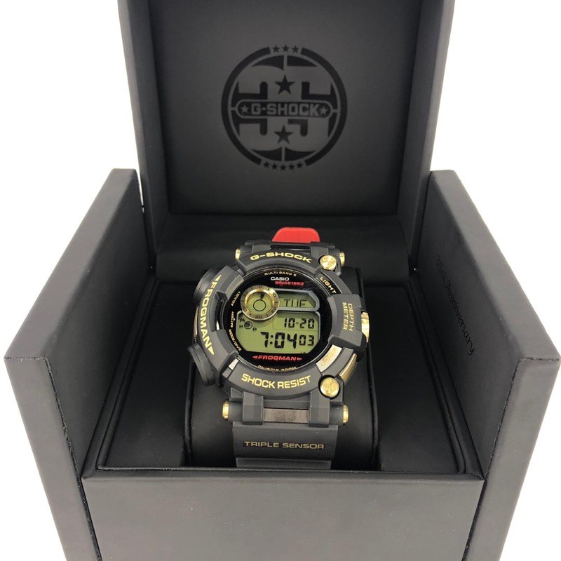 CASIO G Shock 35th Anniversary Gold Tornado Series GWF D1035B 1 Frogman TRIPLE SENSORS CARBON FIBER STRAP