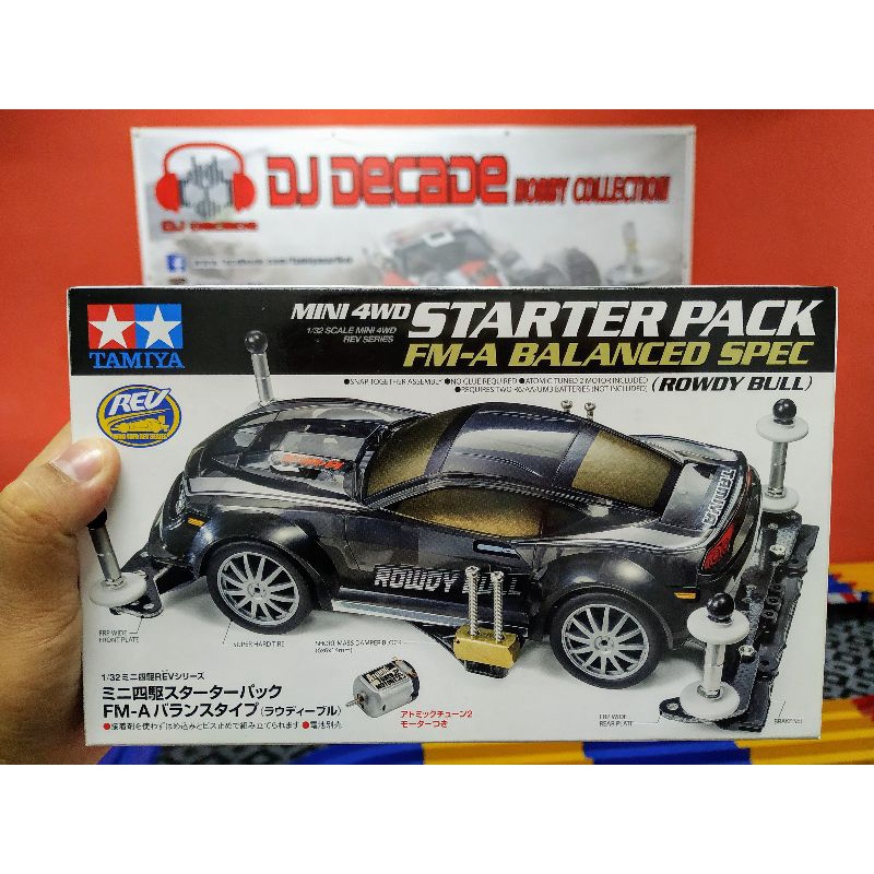 TAMIYA MINI ADVANCED NEO-VQS STARTER PACK ROWDY BULL AERO AVANTE BLAST ...