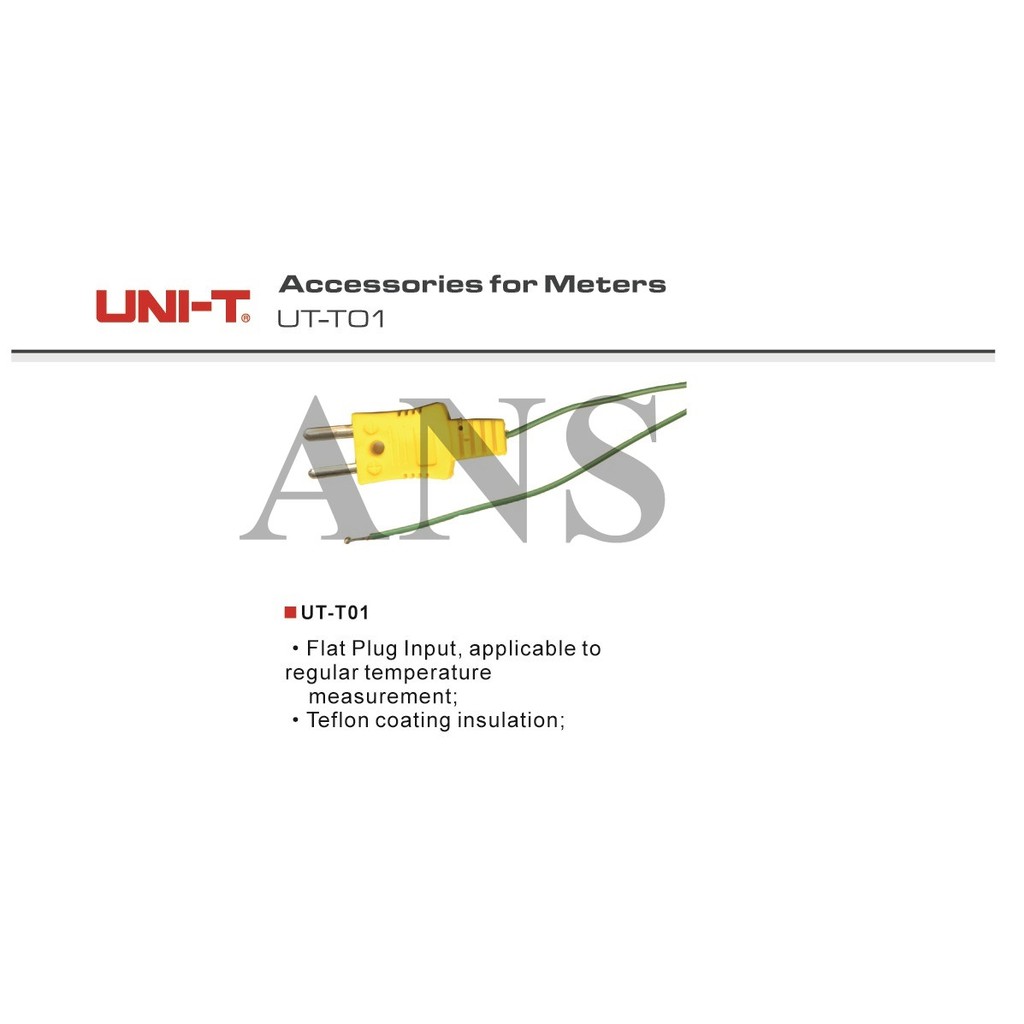 UNI-T UT-T01 Temperature Test Flat Plug | Shopee Malaysia