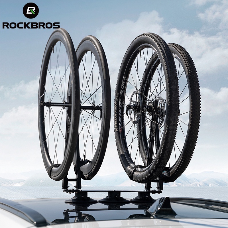 ROCKBROS Wheel Roof Rack Suction Cup Quick Release Wheel Hub Frame Car ...