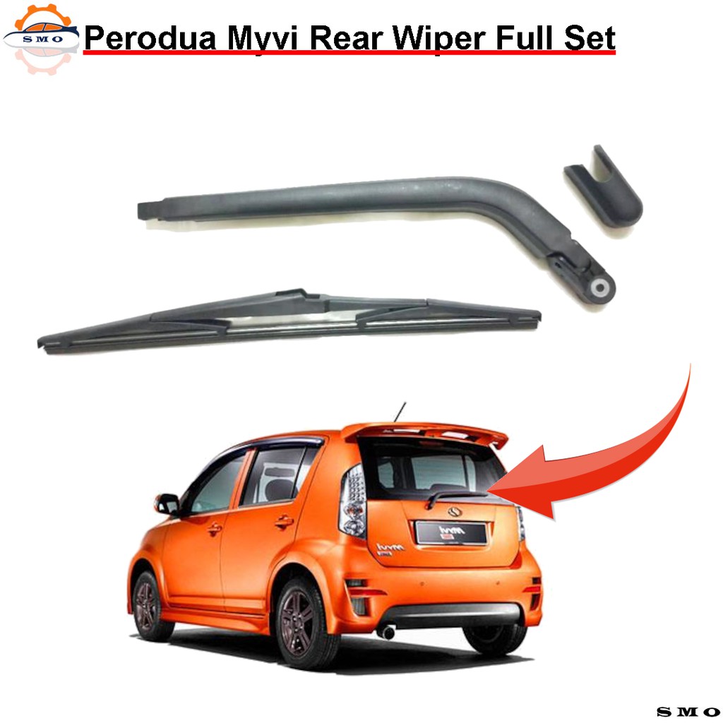 Perodua Myvi Rear Wiper Full Set with Wiper Arm Wiper Blade Wiper