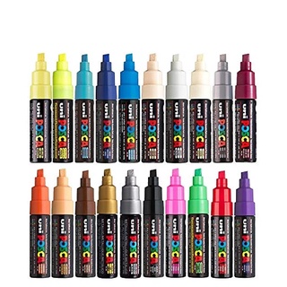 Posca PC-8K Broad Chisel Metallic Red Paint Marker