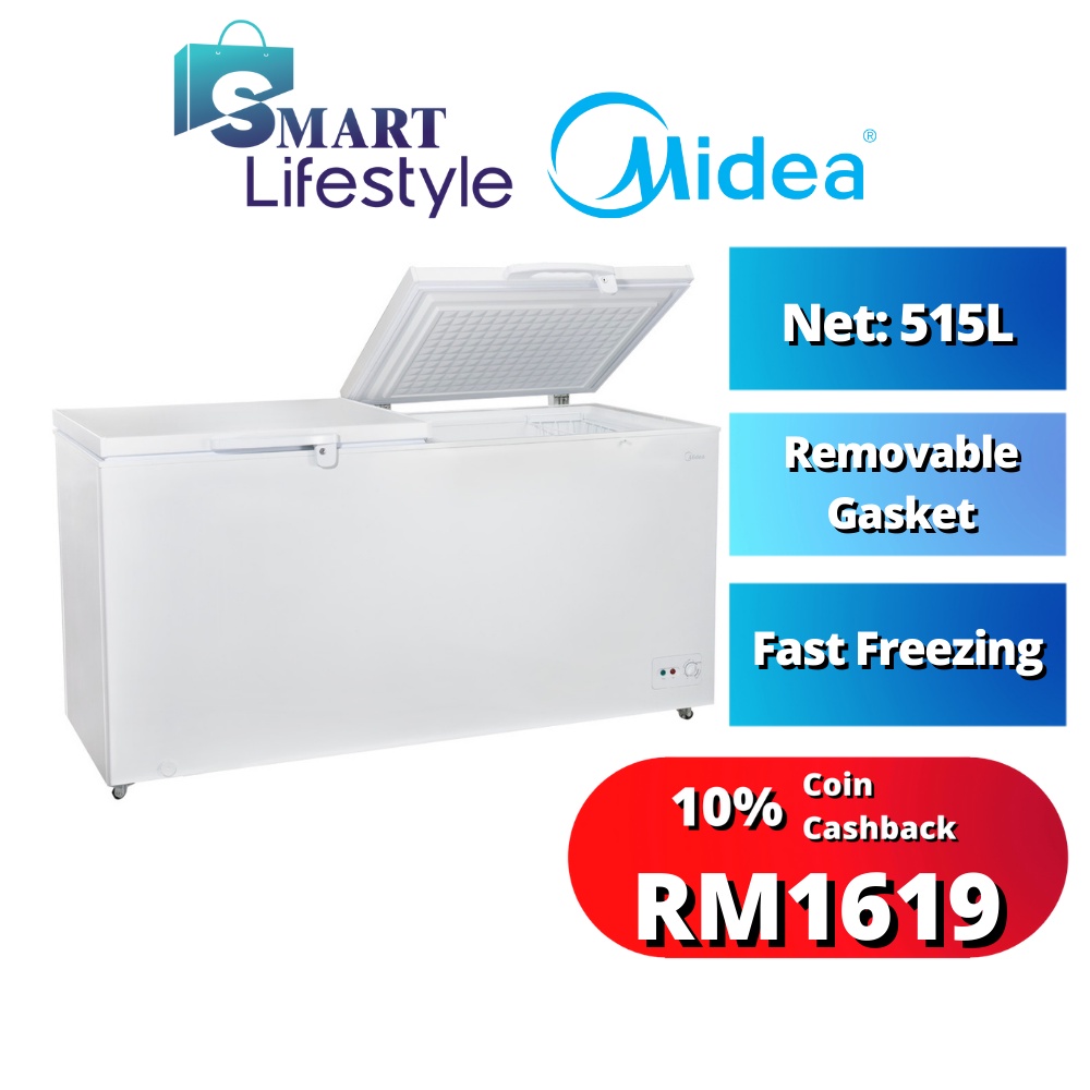 Midea Chest Freezer WD-670WR (Net: 515L) WD-860WR (Net: 702L) | Shopee ...